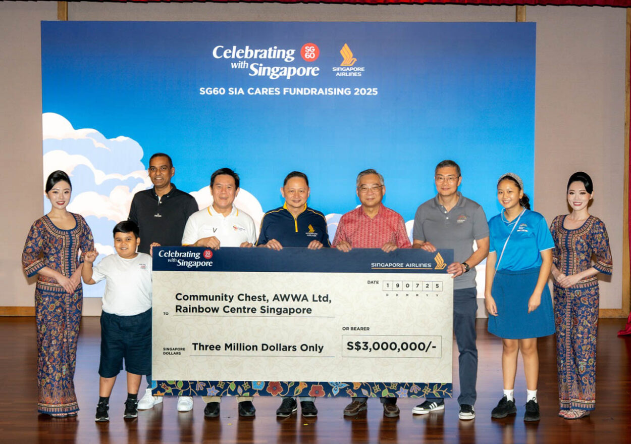 Singapore Airlines Kumpulkan SGD 3 Juta Untuk Lembaga Amal di Singapura Lewat Kampanye SG60 SIA Cares